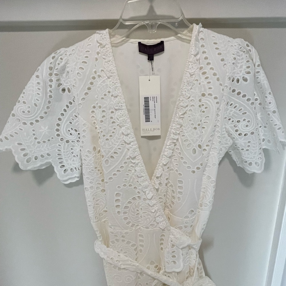 Hale Bob Short Sleeve Wrap Dress